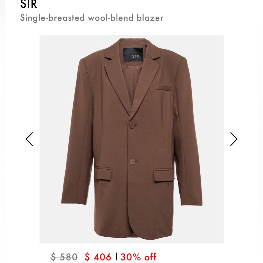 SIR woman’s brown blazer